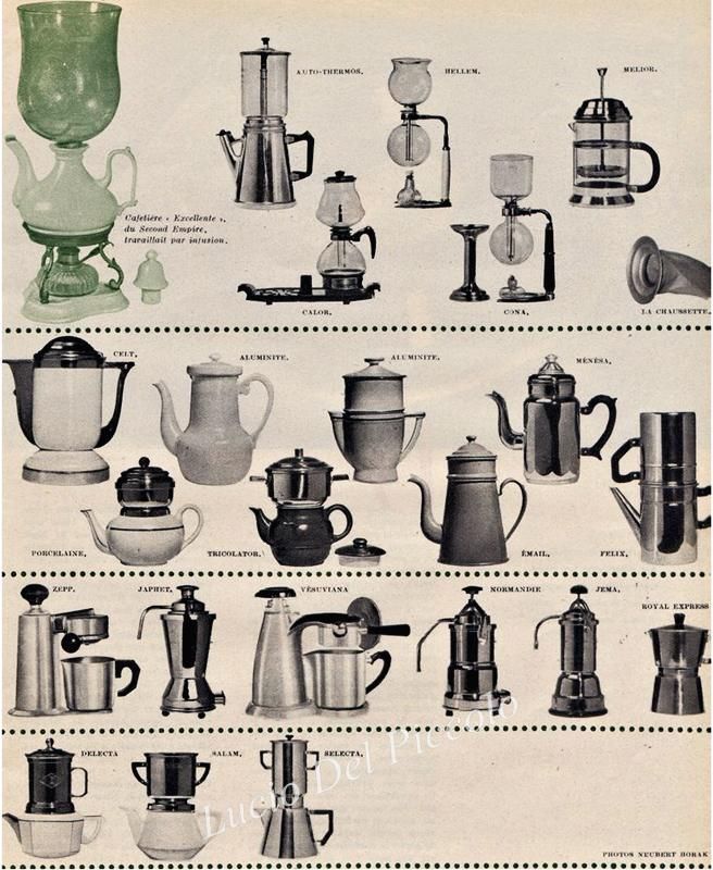 A historias das cafeteiras de café